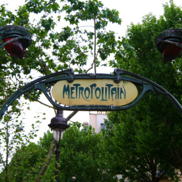 Gothic Paris Metropolitan Sign
