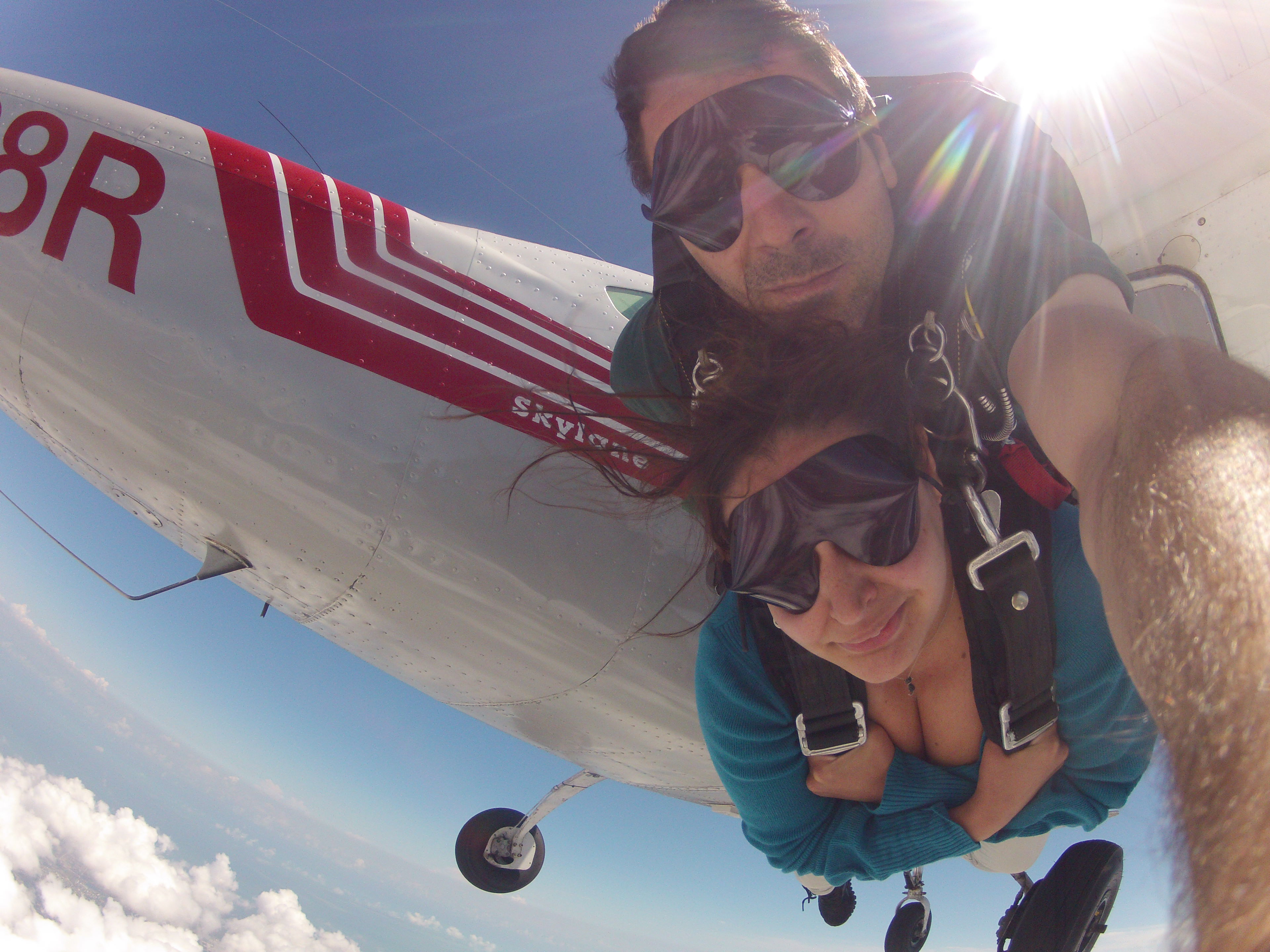 Just sky dived